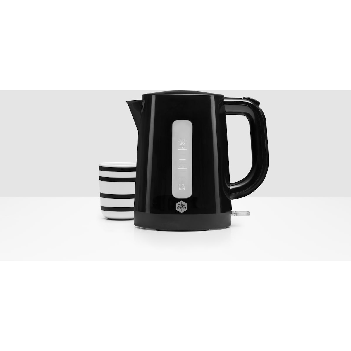 OBH Nordica Daybreak -vedenkeitin, musta