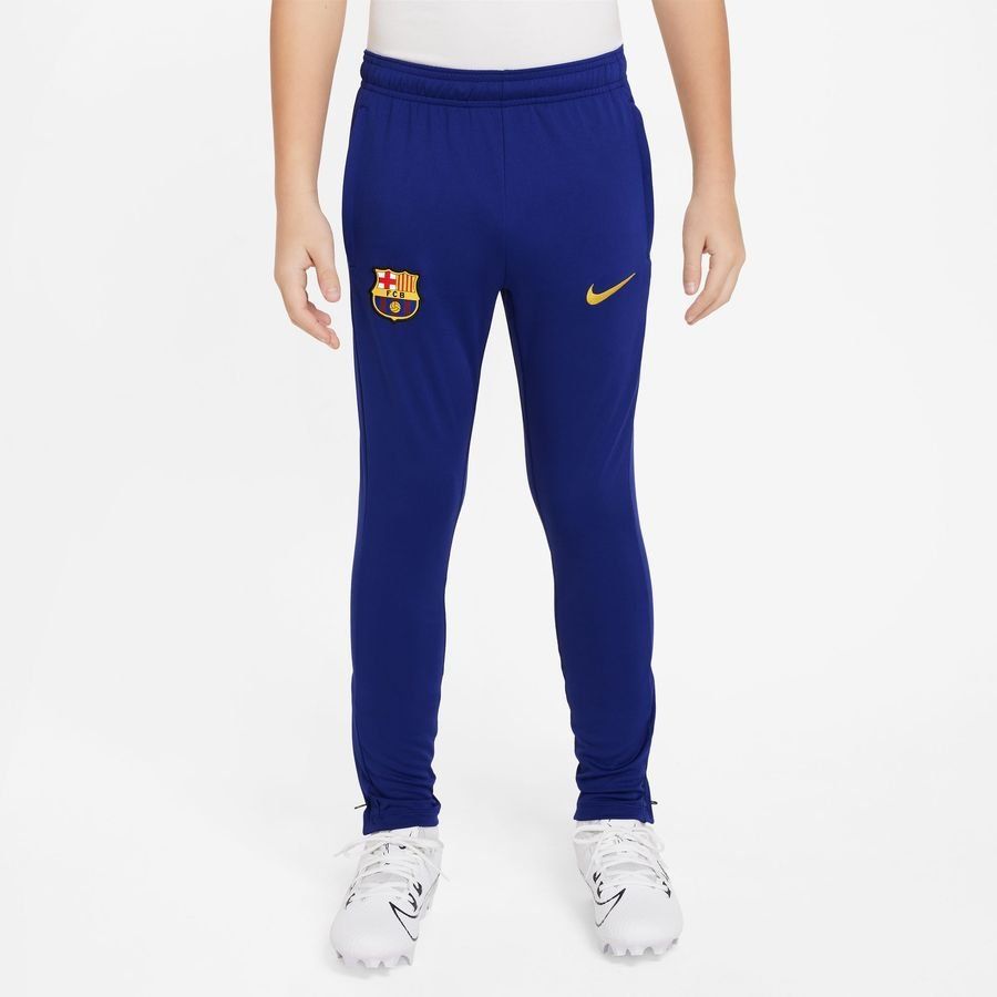 FC Barcelone Bas de Survêtement Dri-FIT Academy Pro - Bleu Marine/Jaune Enfant