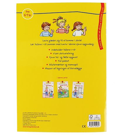 Forlaget Bolden Aktivitätsbuch - Schreiben lernen - 1-10 - Dänis