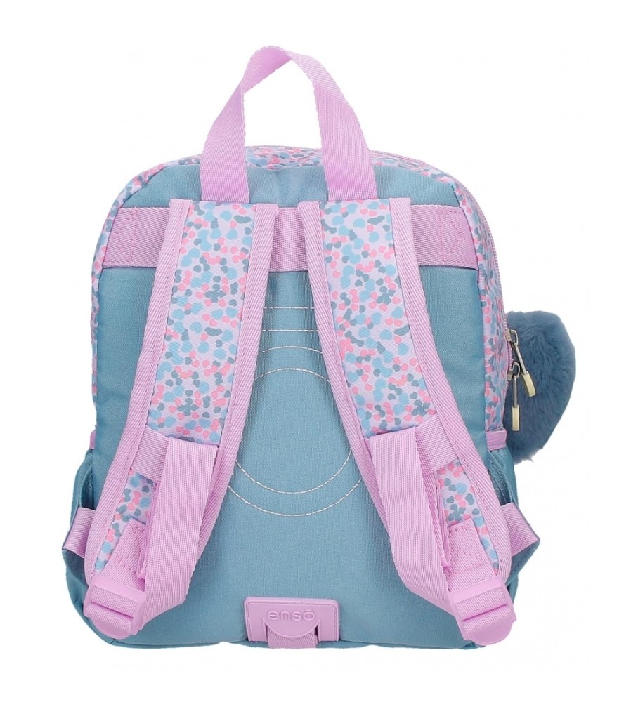 Mochila Joumma Bags Enso Cute Girl adaptável lilás - 23x28x10cm -