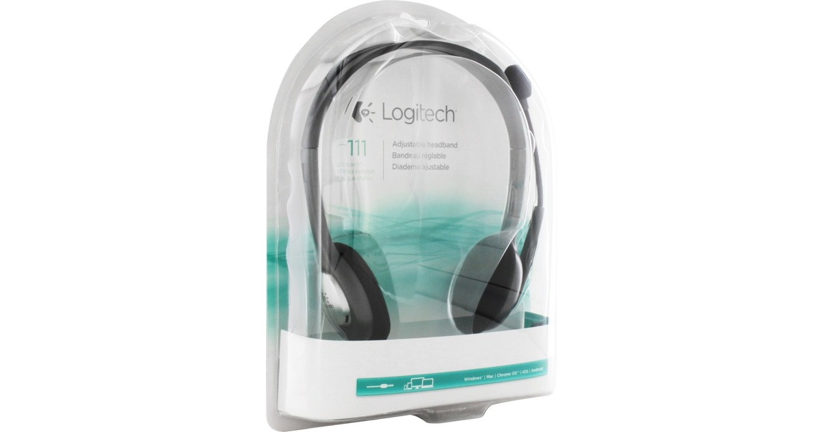 LogitechHeadset H111 on-ear   (Grijs)