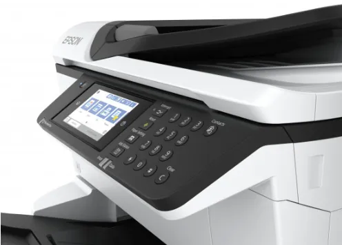 Epson WorkForce Pro WF-C878RDWF - Multifunktionsprinter - farve - blækprinter - A3 (297 x 420 mm) (original) - A3 (medie) - op til 22 spm (kopiering) - op til 24 spm (udskriver) - 335 ark - 33.6 Kbps - Gigabit LAN, Wi-Fi(n), USB 3.0, USB 2.0 vært