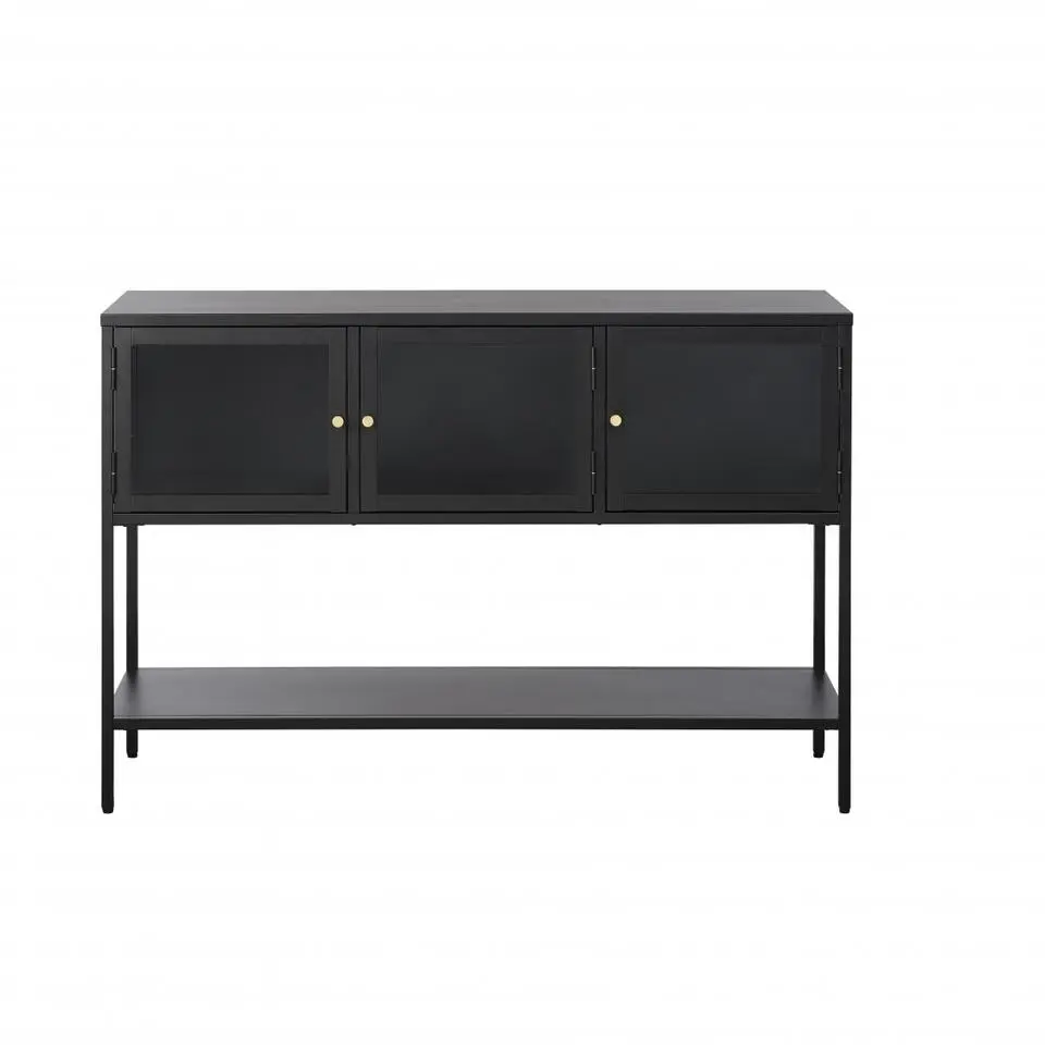 Nordic Home - Ragnar hoog staand dressoir - 130 cm - zwart