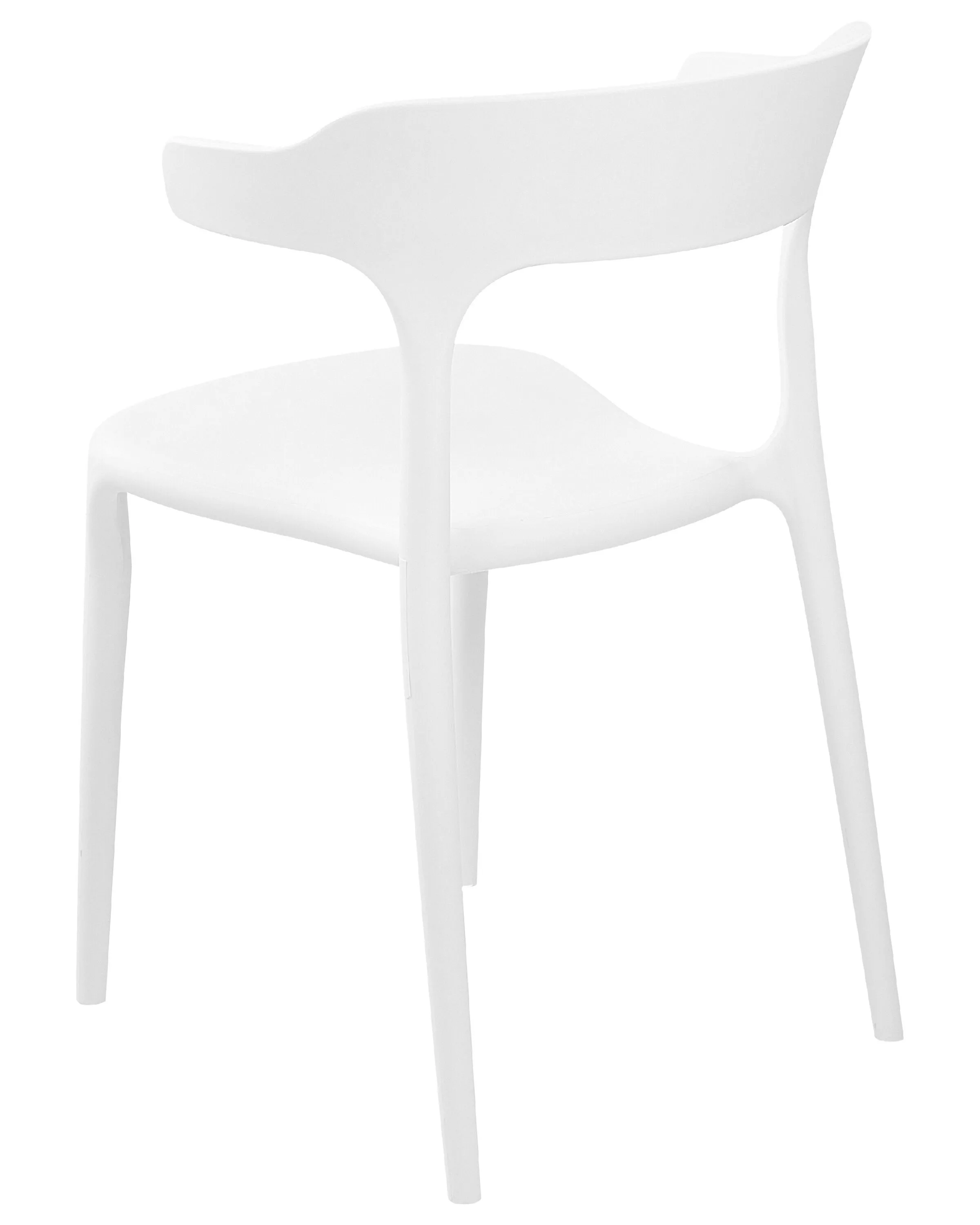 Set van 8 eetkamerstoelen GUBBIO Wit