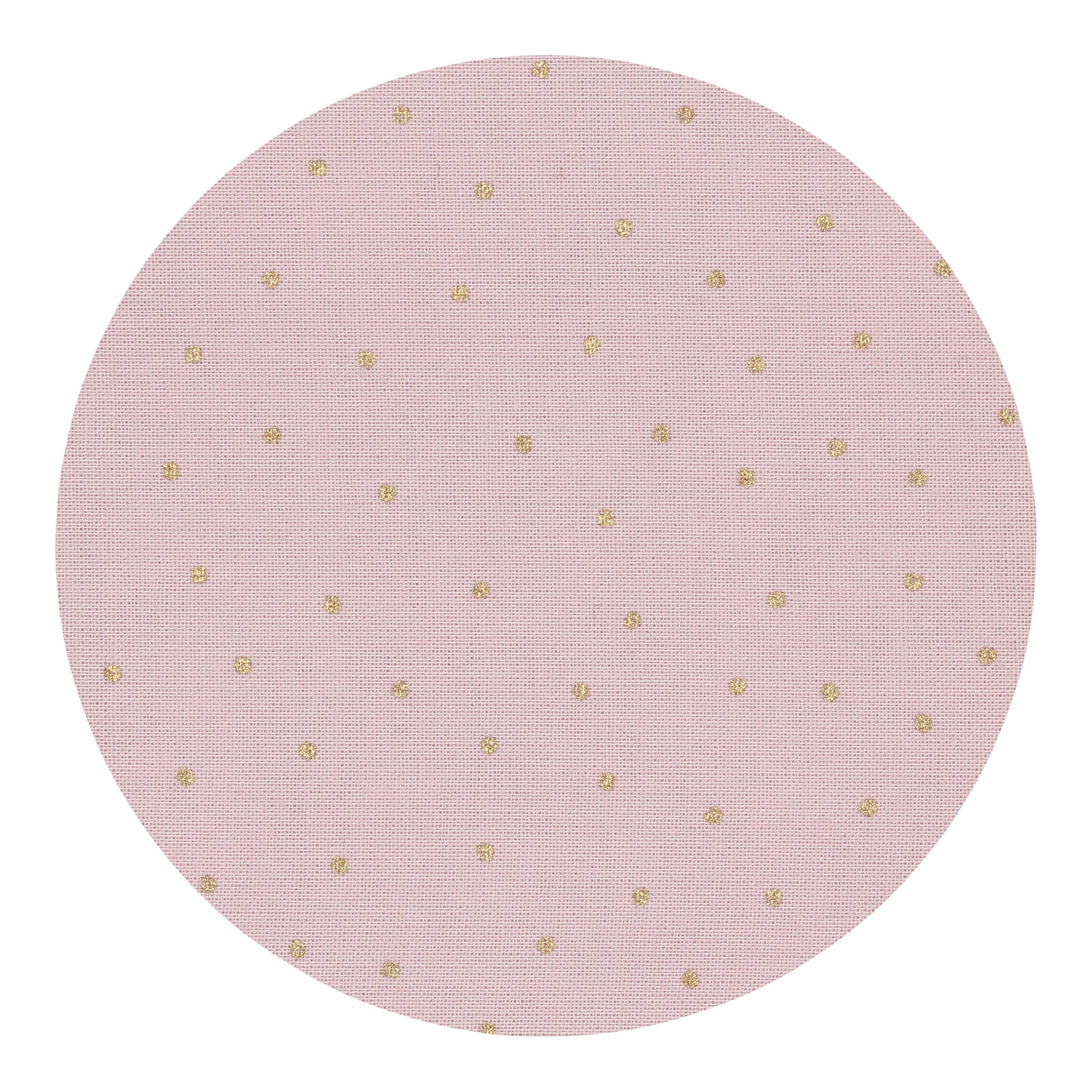 babybay® Nestchen Organic Cotton Royal für Beistellbett Maxi, Boxspring, Comfort und Comfort Plus rosé / Glitzerpunkte gold