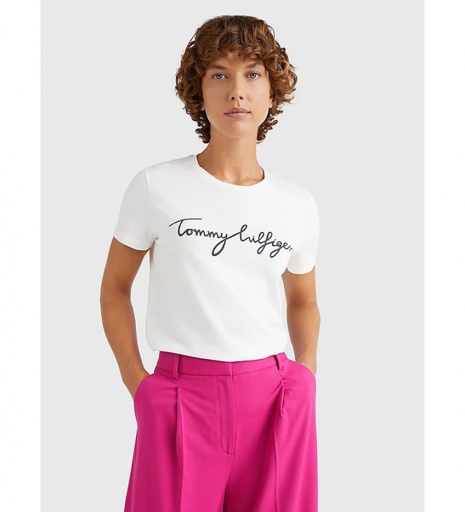Camiseta Tommy Hilfiger Heritage, branca