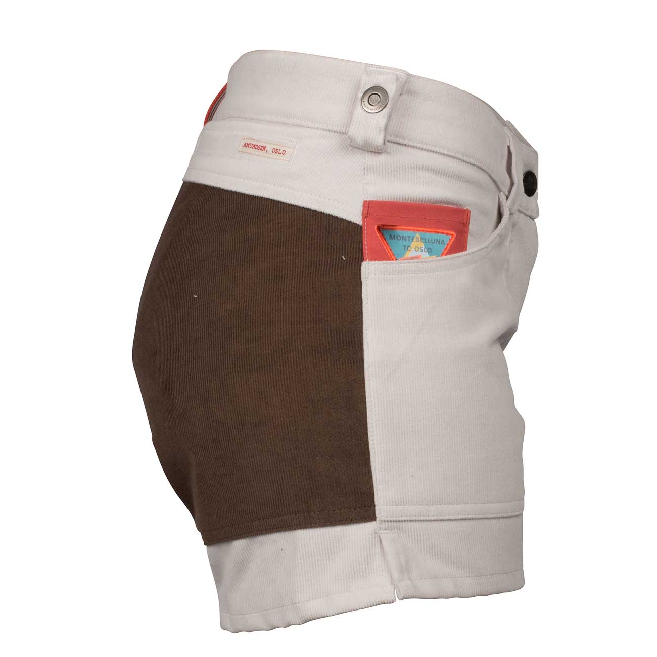 Amundsen 5Incher Cord Shorts Womens Natural/Cowboy