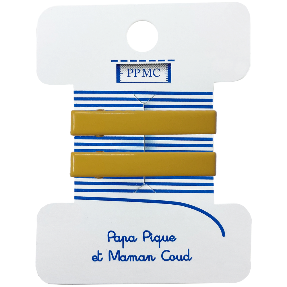 Petite Barrette Croco Jaune Cr038