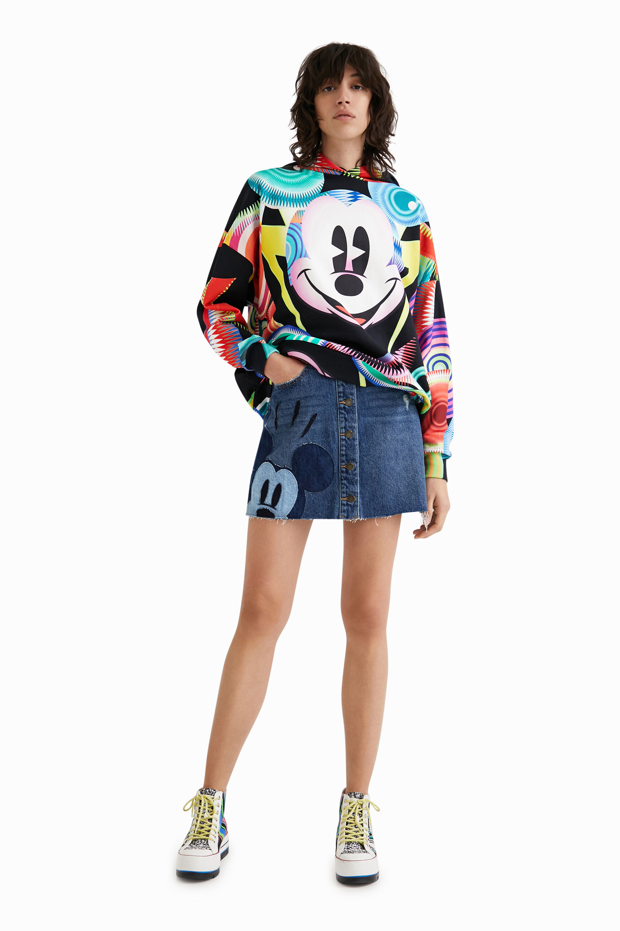 Sweat-shirt oversize Mickey Mouse M. Christian Lacroix