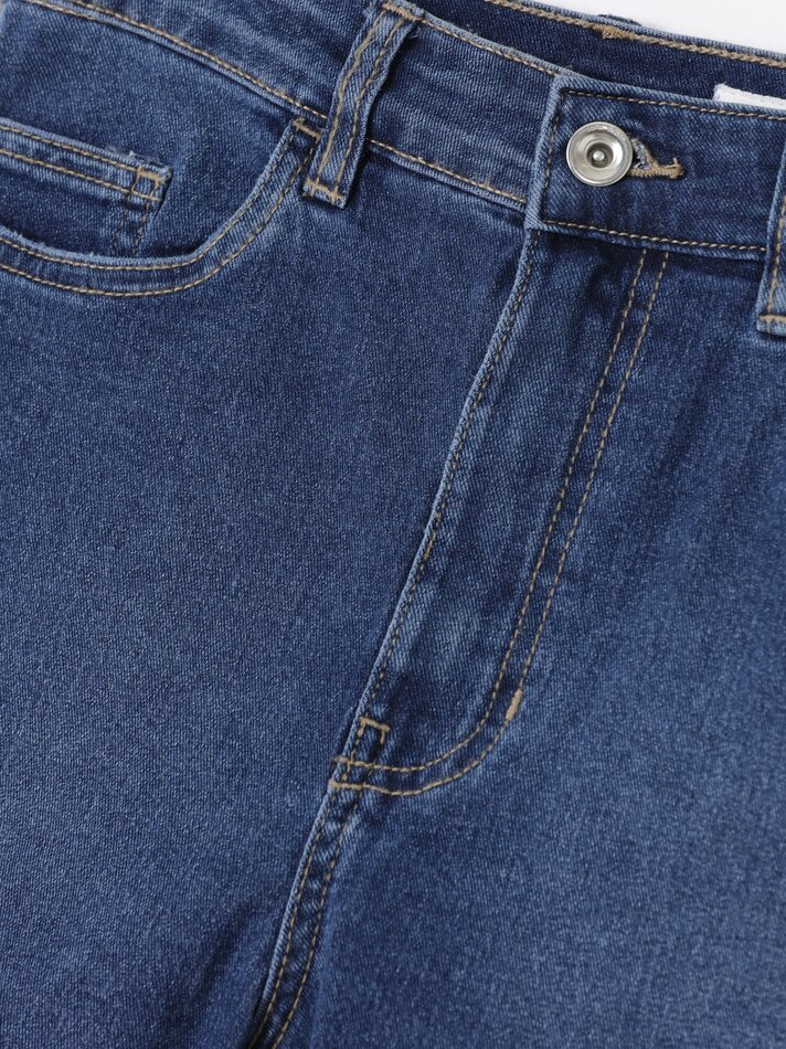 Shorts jeans básicos - Azul
