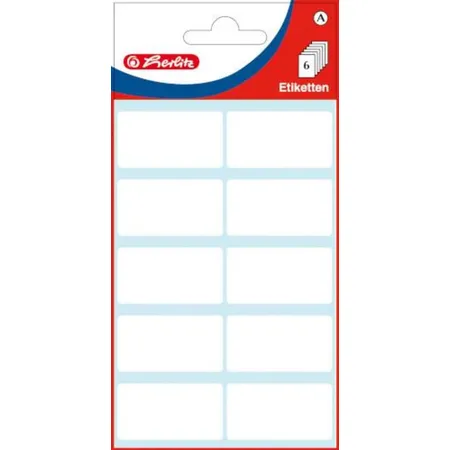 Herlitz Büroetiketten, weiß, 19x40mm, 60 Stück