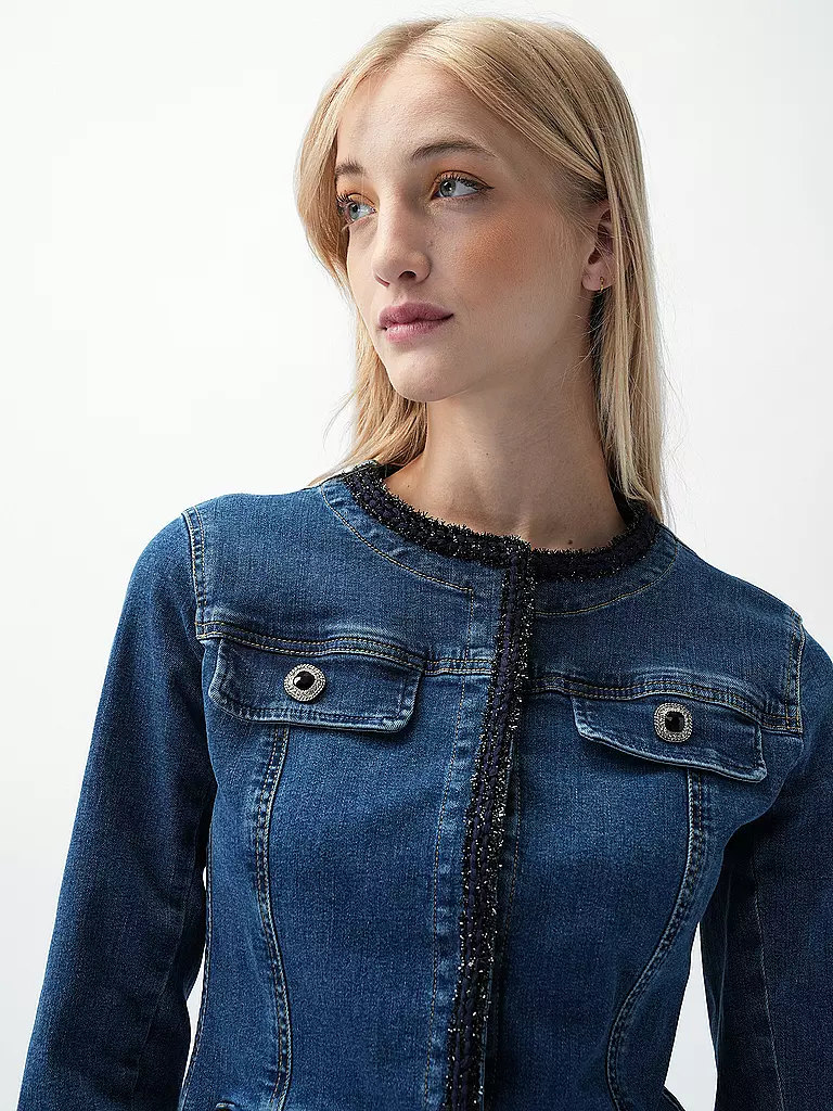 LIU JO Jeansjacke GIACCA BRAID blau