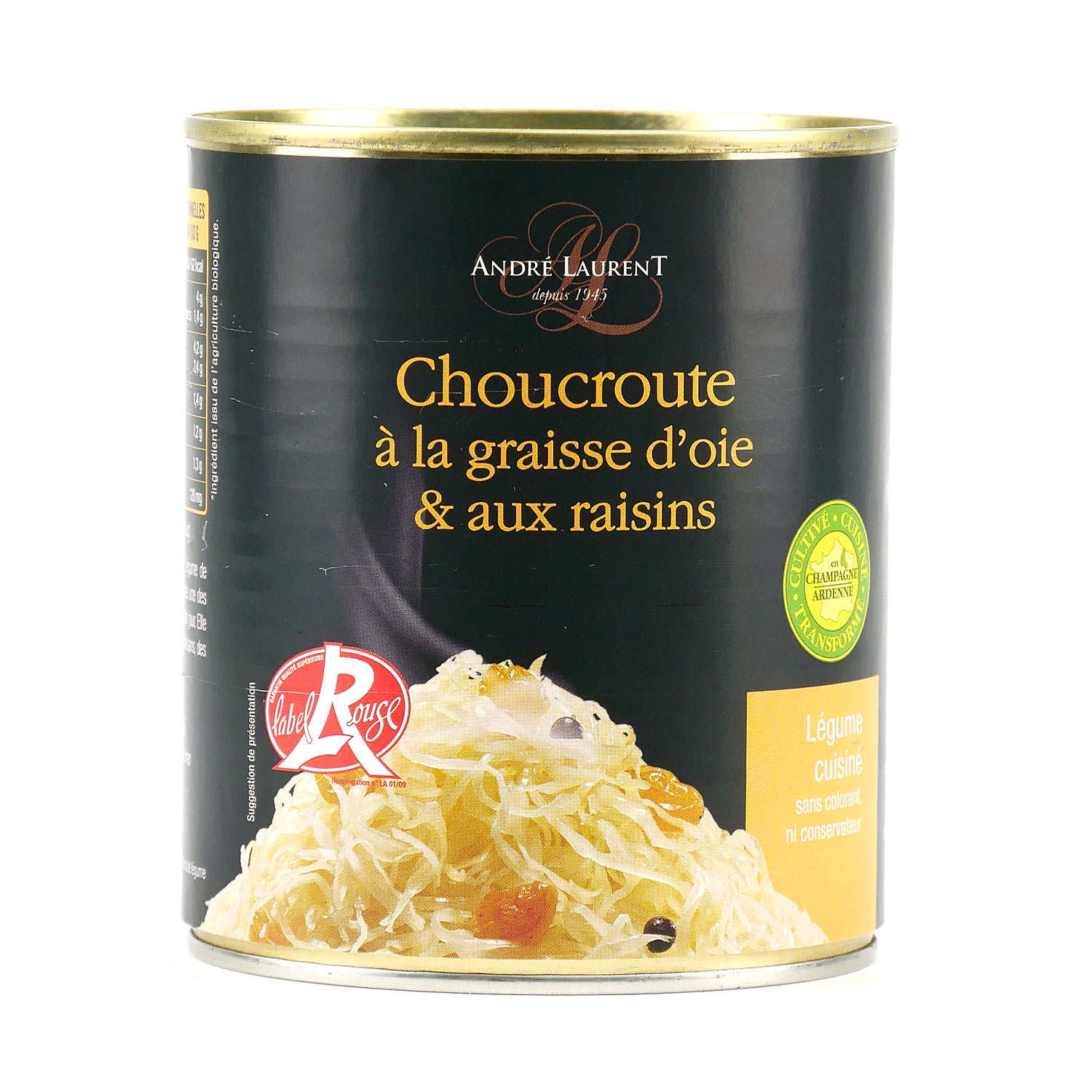 Choucroute à la graisse d'oie et aux raisins