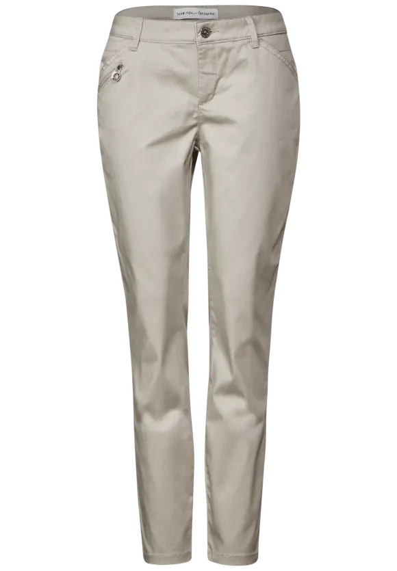 Casual Fit Hose - dolomite stone