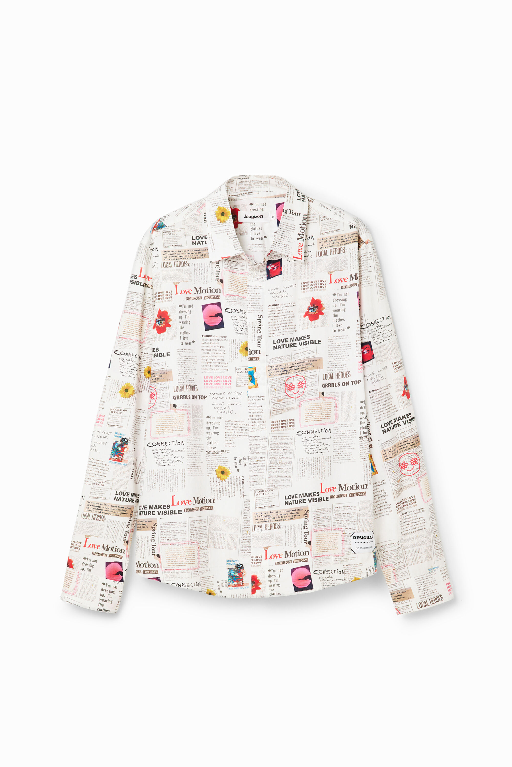 Camisa de manga comprida, jornal
