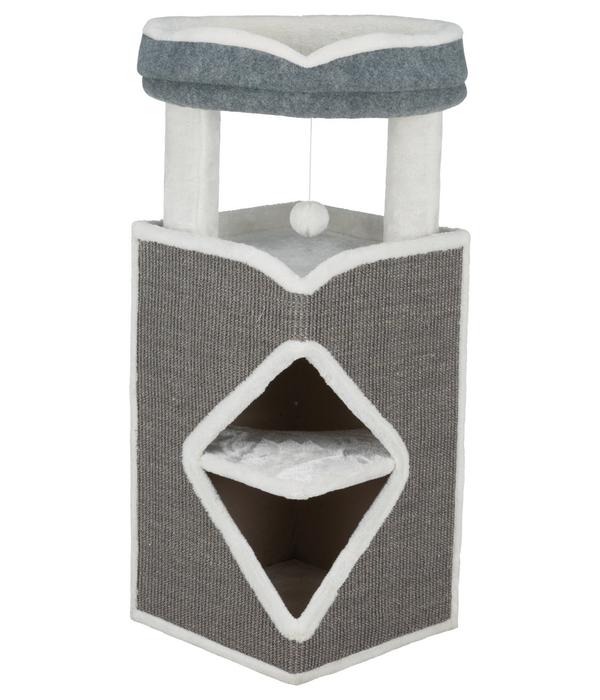 Trixie Kratzturm Cat Tower Arma, grau/weiß,