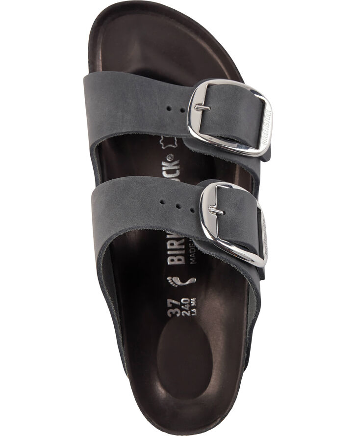 Birkenstock Arizona Big Buckle Nubuck Leather Black