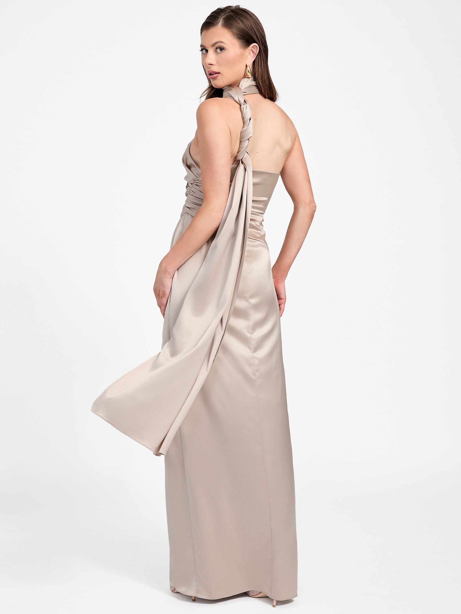 Vestido de cetim Aretha