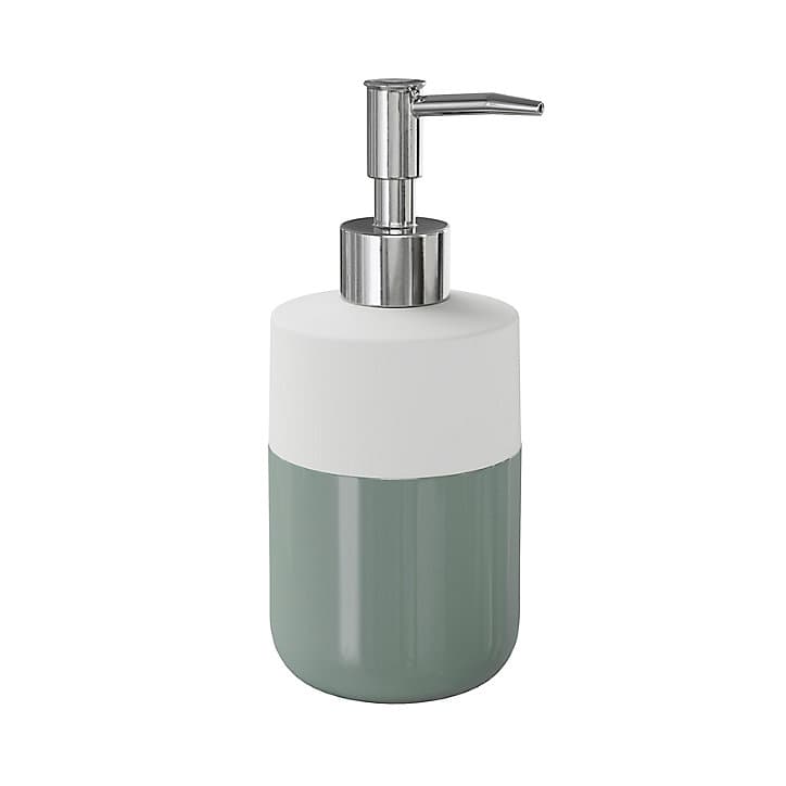 Distributeur de savon Koros blanc et vert gris GoodHome