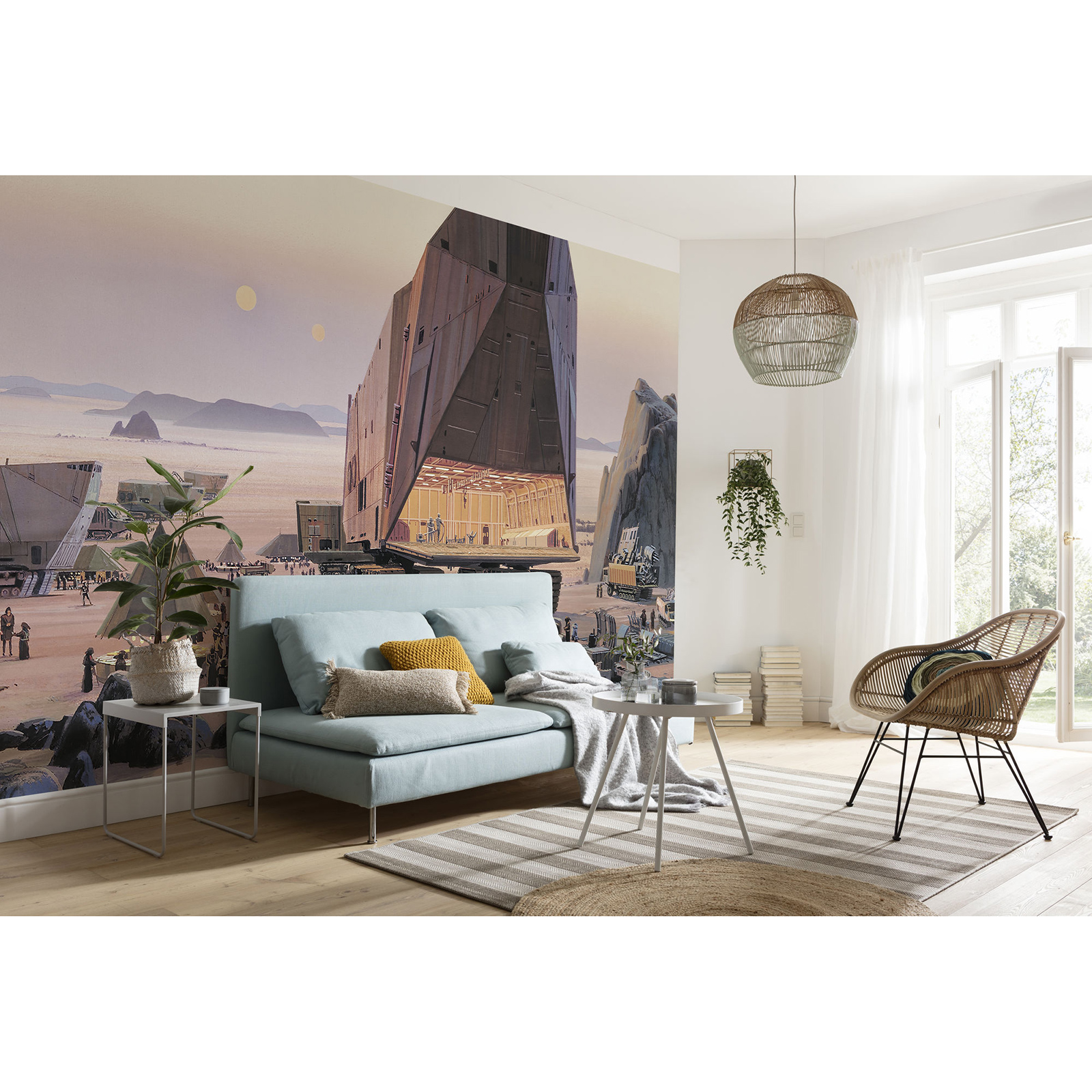 Vlies-Fototapete STAR WARS CLASSIC JAVA MARKET - 500x250 cm