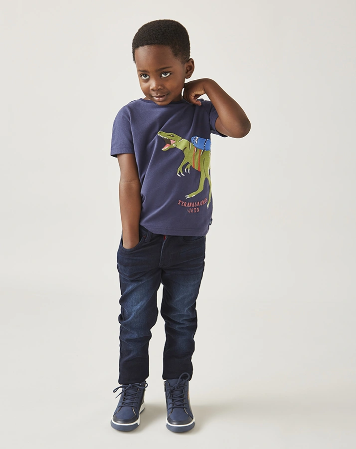 T-Shirt ARCHIE DINO in navy
