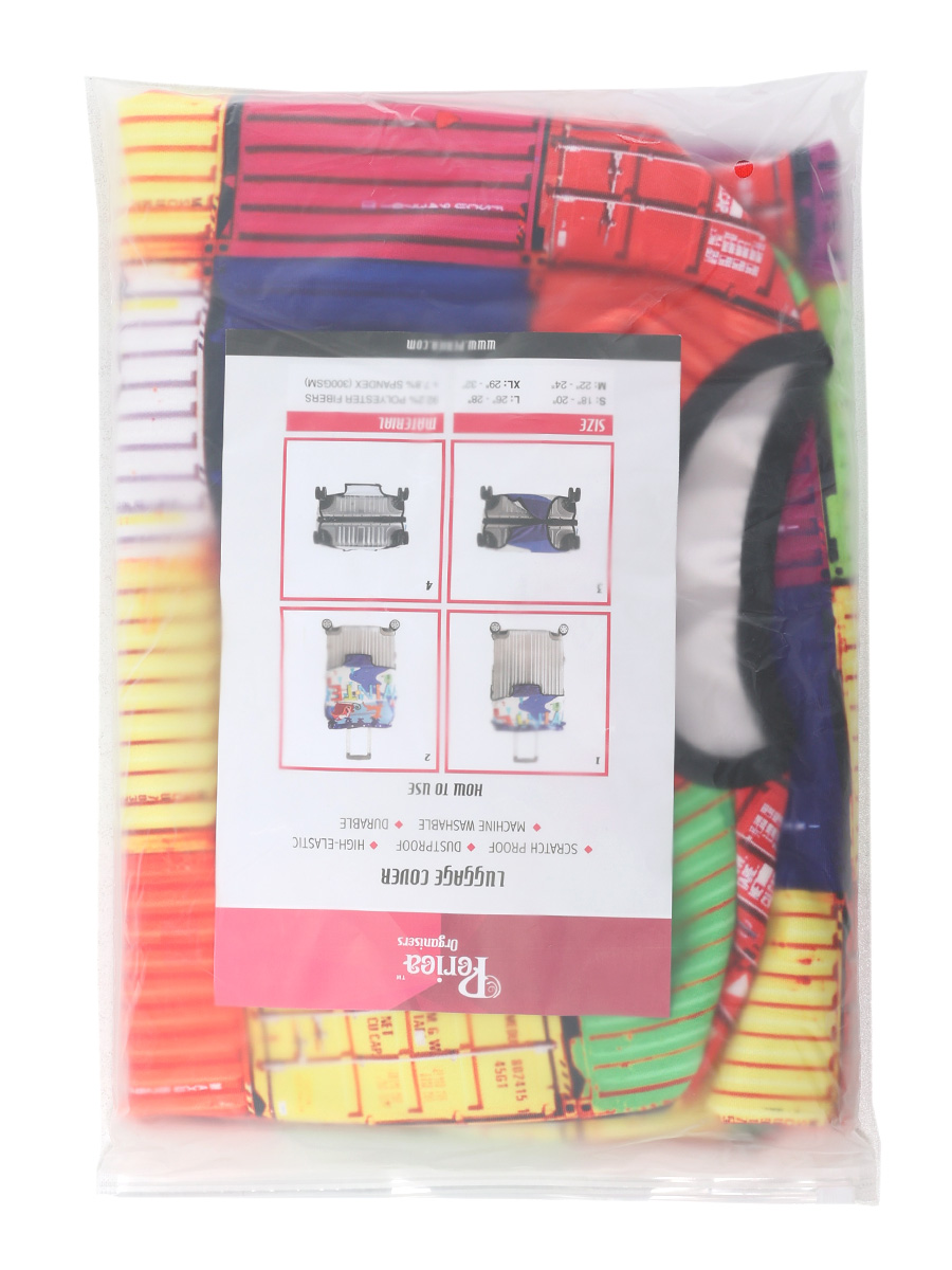 Housse de valise Periea Colourful Squares M