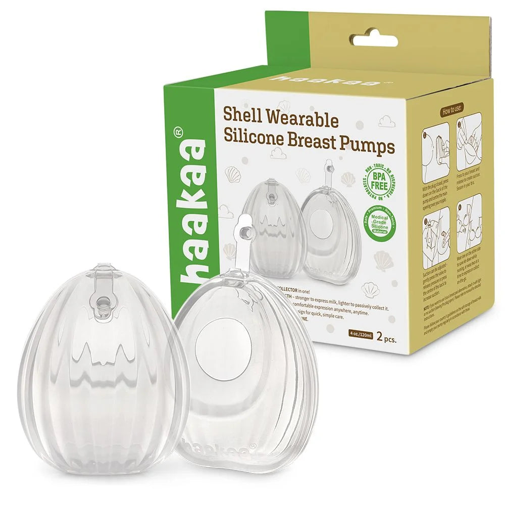 Køb Haakaa Clear Skal Bærbar Brystpumpe 2-Pak 120ml