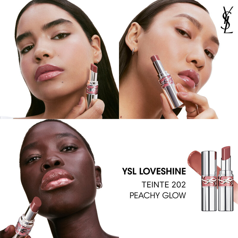 YSL LOVESHINE  ROUGE À LÈVRES BRILLANT ET SOIN - PEACHY_GLOW