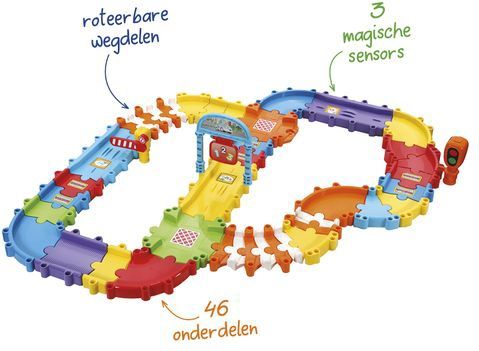VTech - Toet Toet Auto's Wegdelen Combi Deluxe - Multikleuren - Voor Jongens en Meisjes - Van 1 tot 5 Jaar