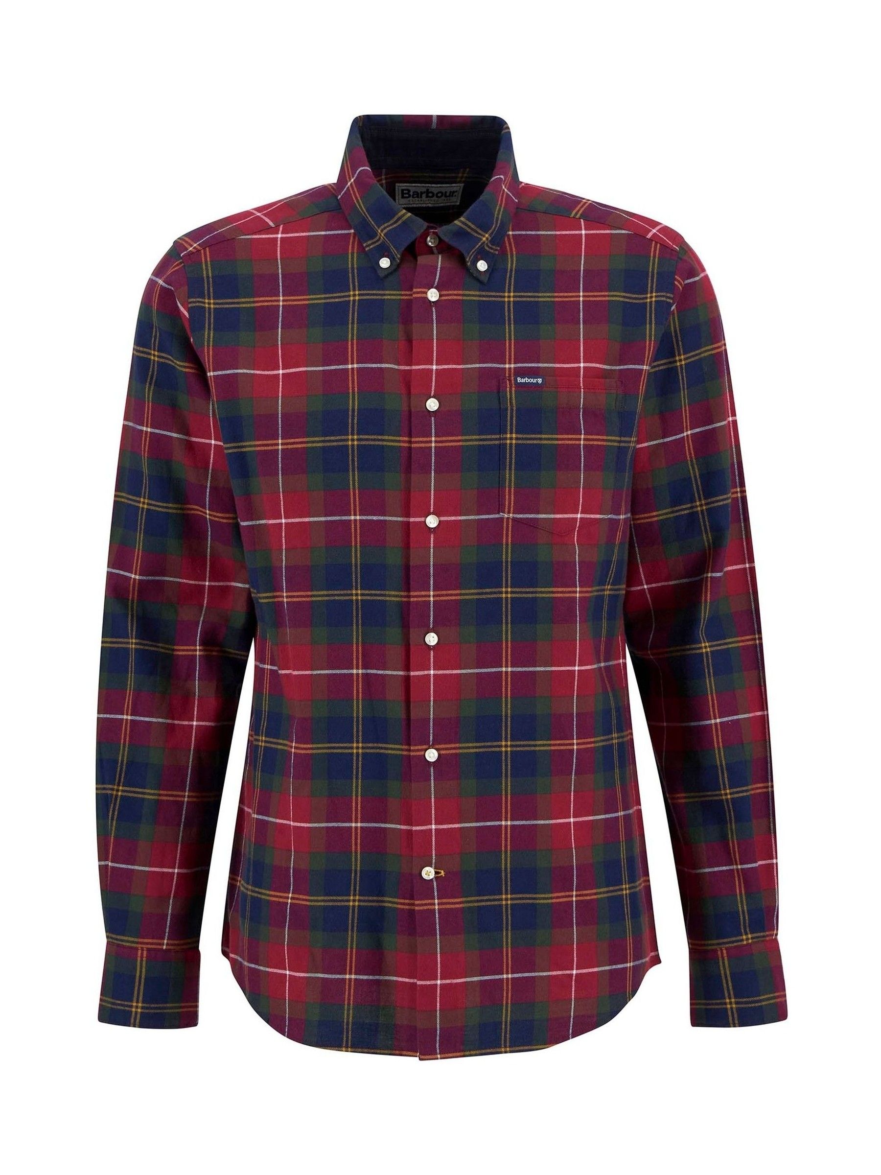 Rood - Barbour® Fortrose Tailored overhemd met Schotse ruit