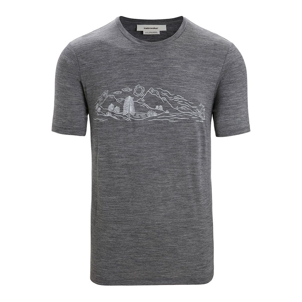 Icebreaker TECH LITE II - Tee-shirt Homme gritstone hthr