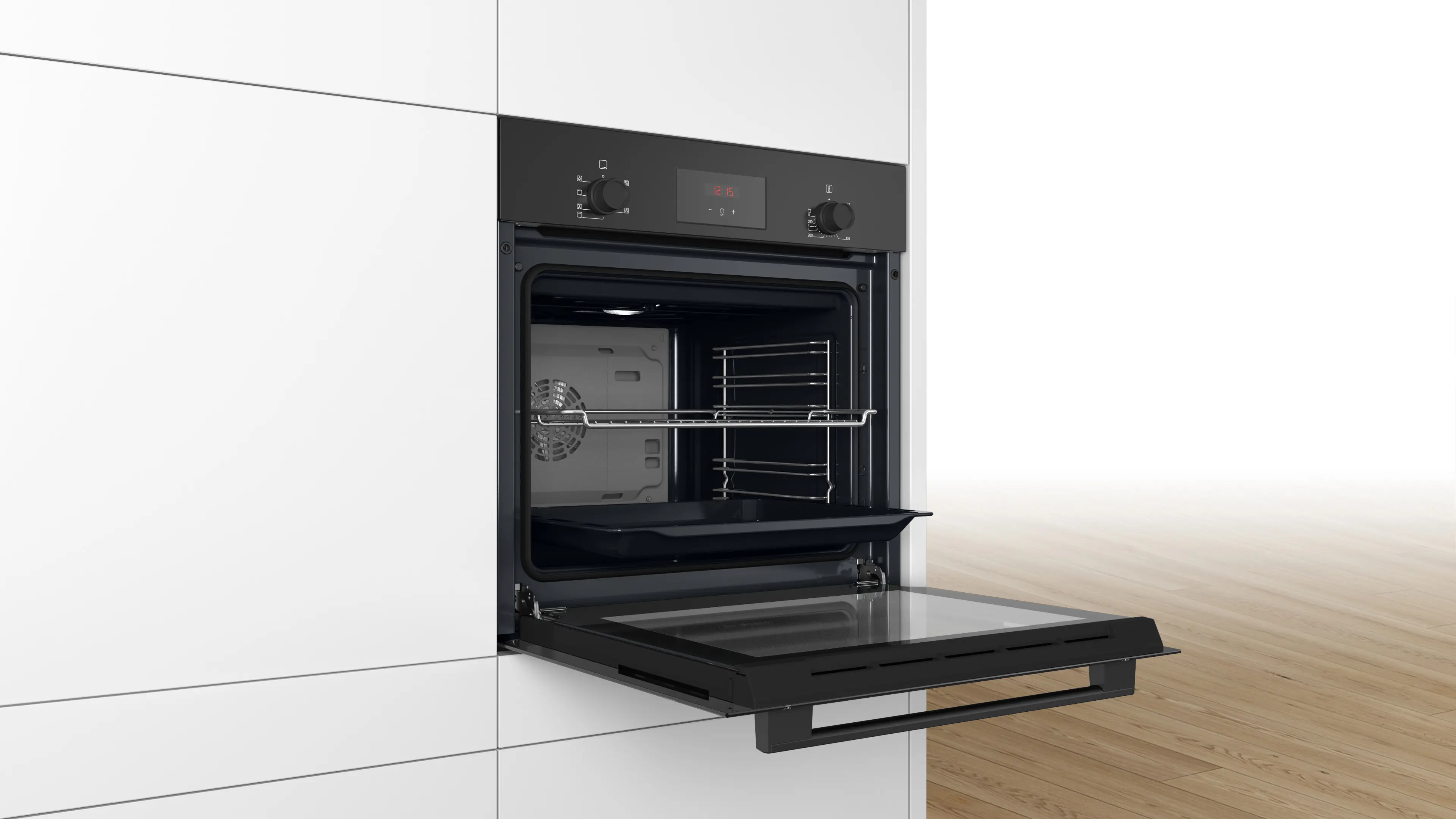 Serie 2 Bakoven 60 x 60 cm Zwart