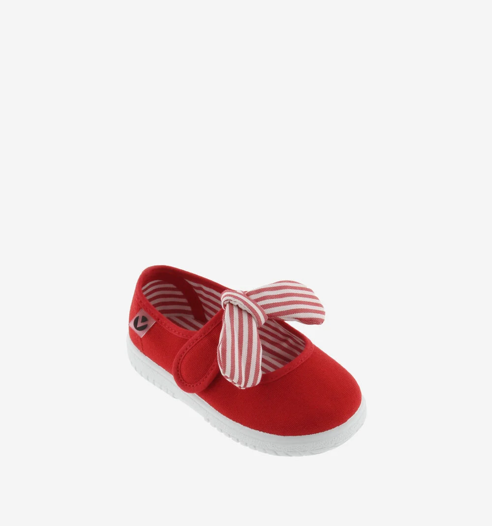 OJALÁ FOULARD RAYURES Babies en toile pour fille ROJO