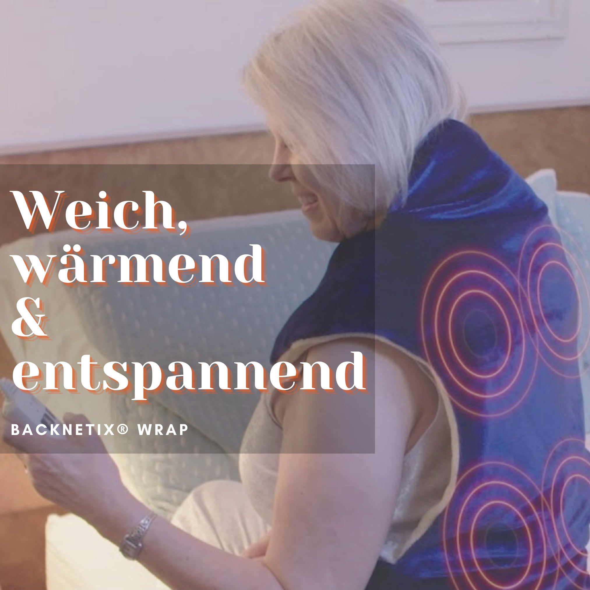 Best Direct® Heizdecke - Heizkissen Rücken mit Massage Backnetix Wrap
