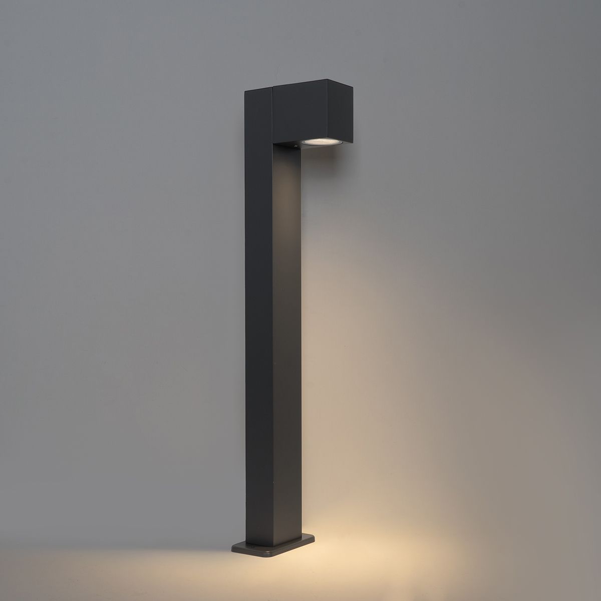 Buitenlamp donkergrijs met grondpin en kabelmof 65cm IP44 - Baleno