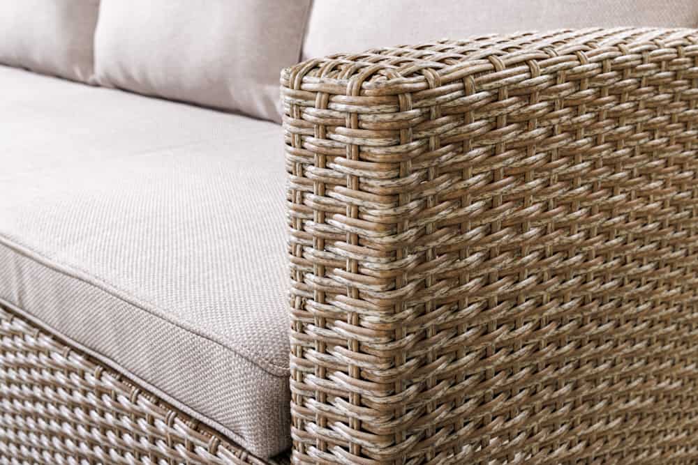Outdoor Sitzgruppe MONACO 240cm natur Polyrattan Gartenmöbel-Set Ecklounge wetterfest