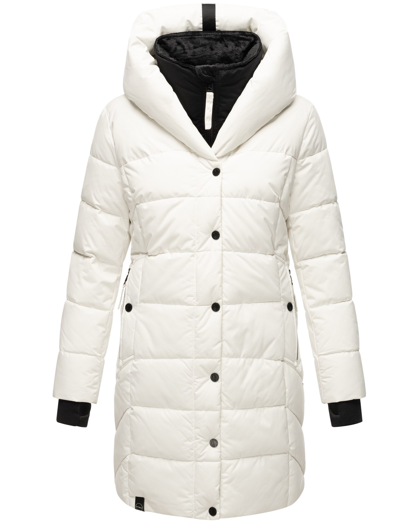 NAVAHOO Damen Winter Steppmantel Stepp Jacke Mantel Parka mit Kapuze Knutschilein