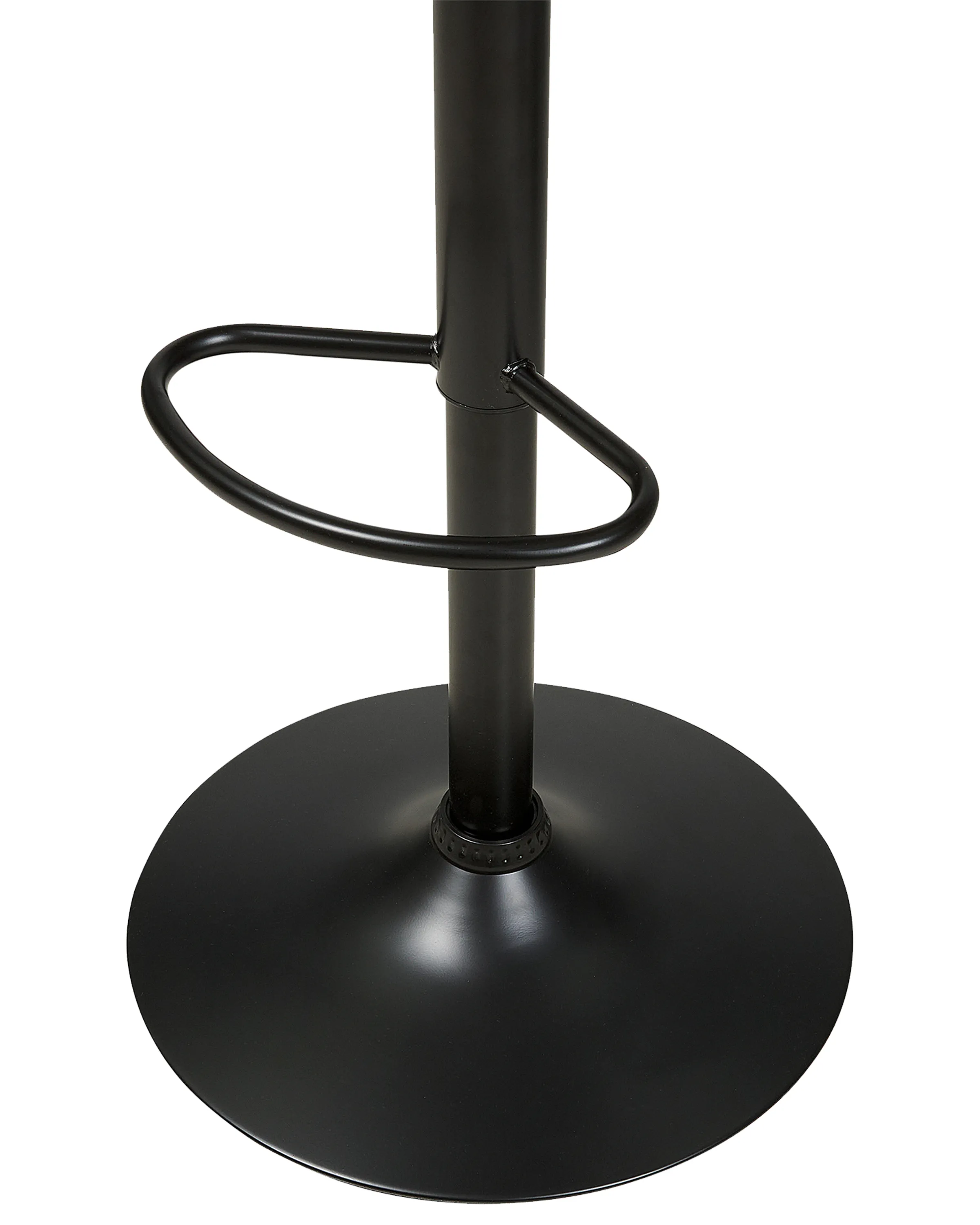Set van 2 barstoelen BAKU II Kunstleer draaibaar Zwart