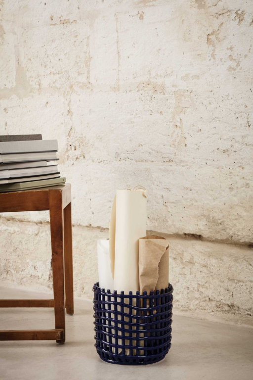 Ferm Living Ceramic basket opbergmand large Off-White