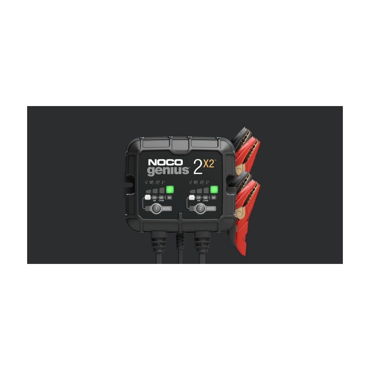 NOCO Elektronisk Batterilader 6/12V 2x2A (2-kanaler)