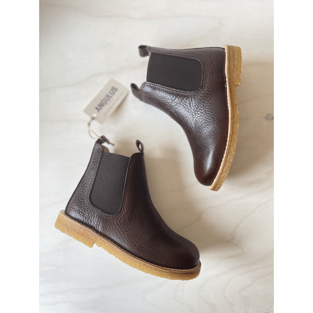 Angulus - Classic Chelsea Boot - Dark Brown