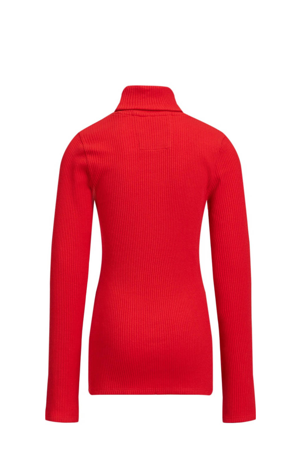 WE Fashion ribgebreide coltrui Myla rood