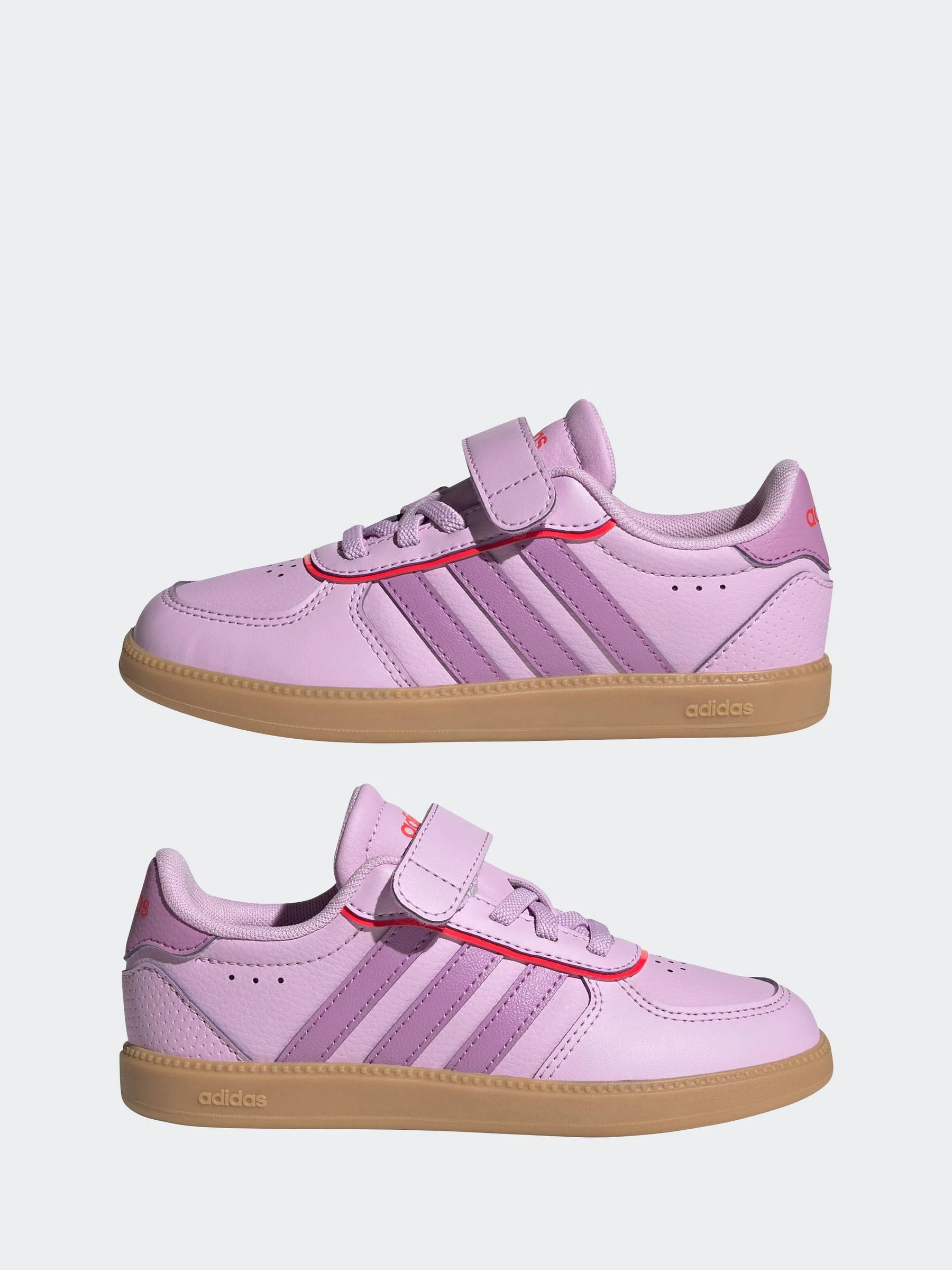 Lila - adidas Breaknet Sleek Elastic Lace Kids Trainers