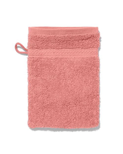 gant de toilette de qualité épaisse - rose