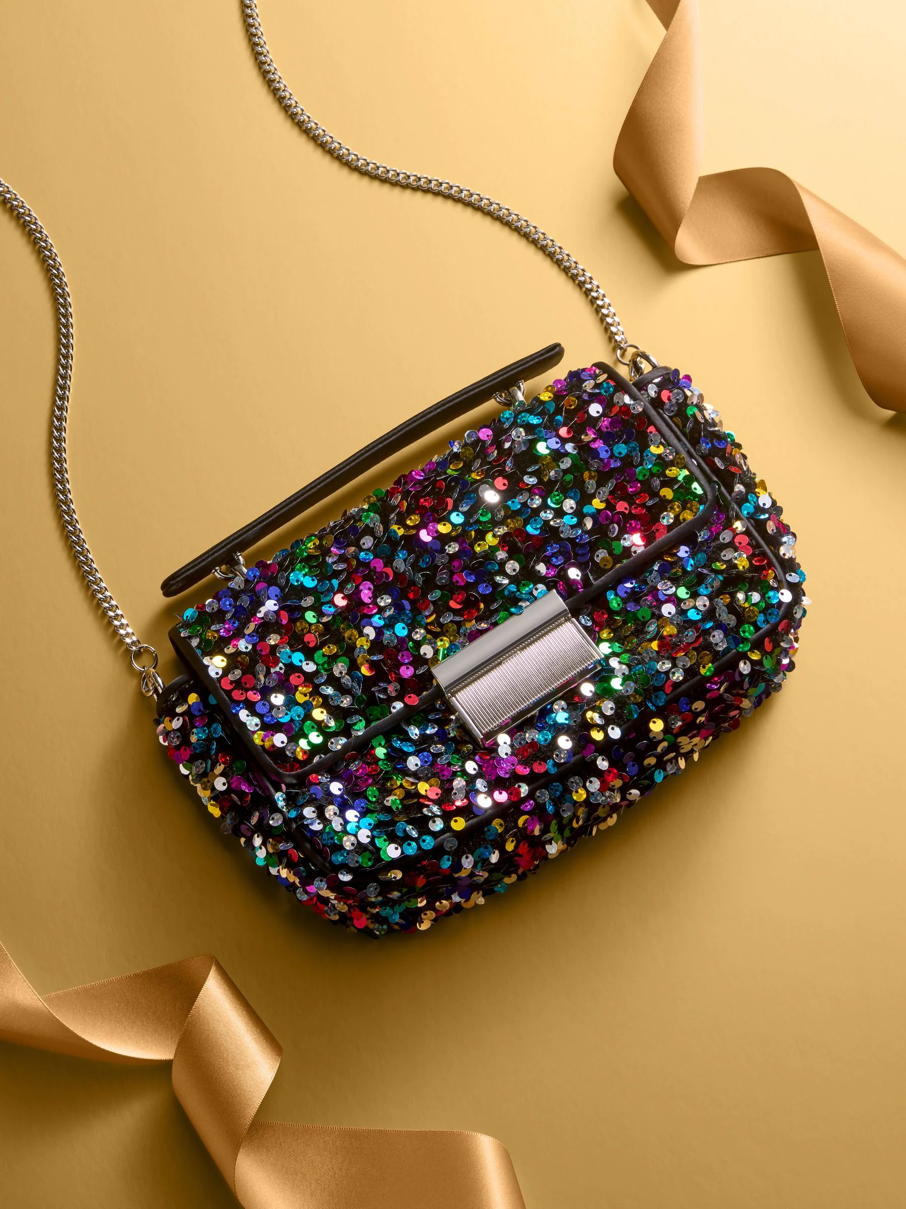 Regenboog - Sequin Detail Top Handle Bag