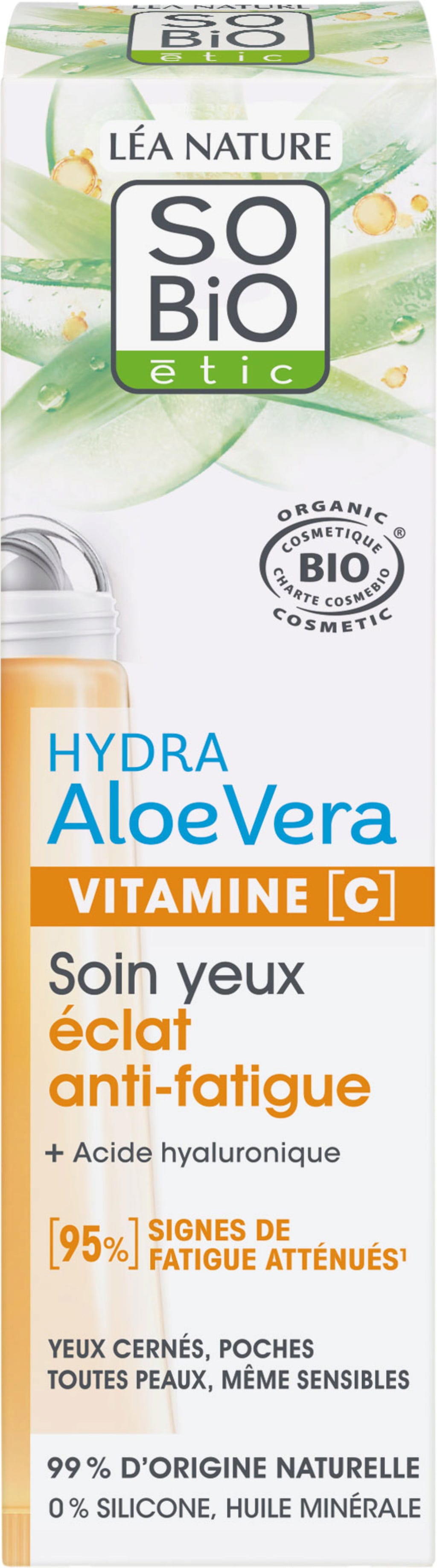 LÉA NATURE SO BiO étic  Strahlkraft Augenkontur-Pflege, 15 ml