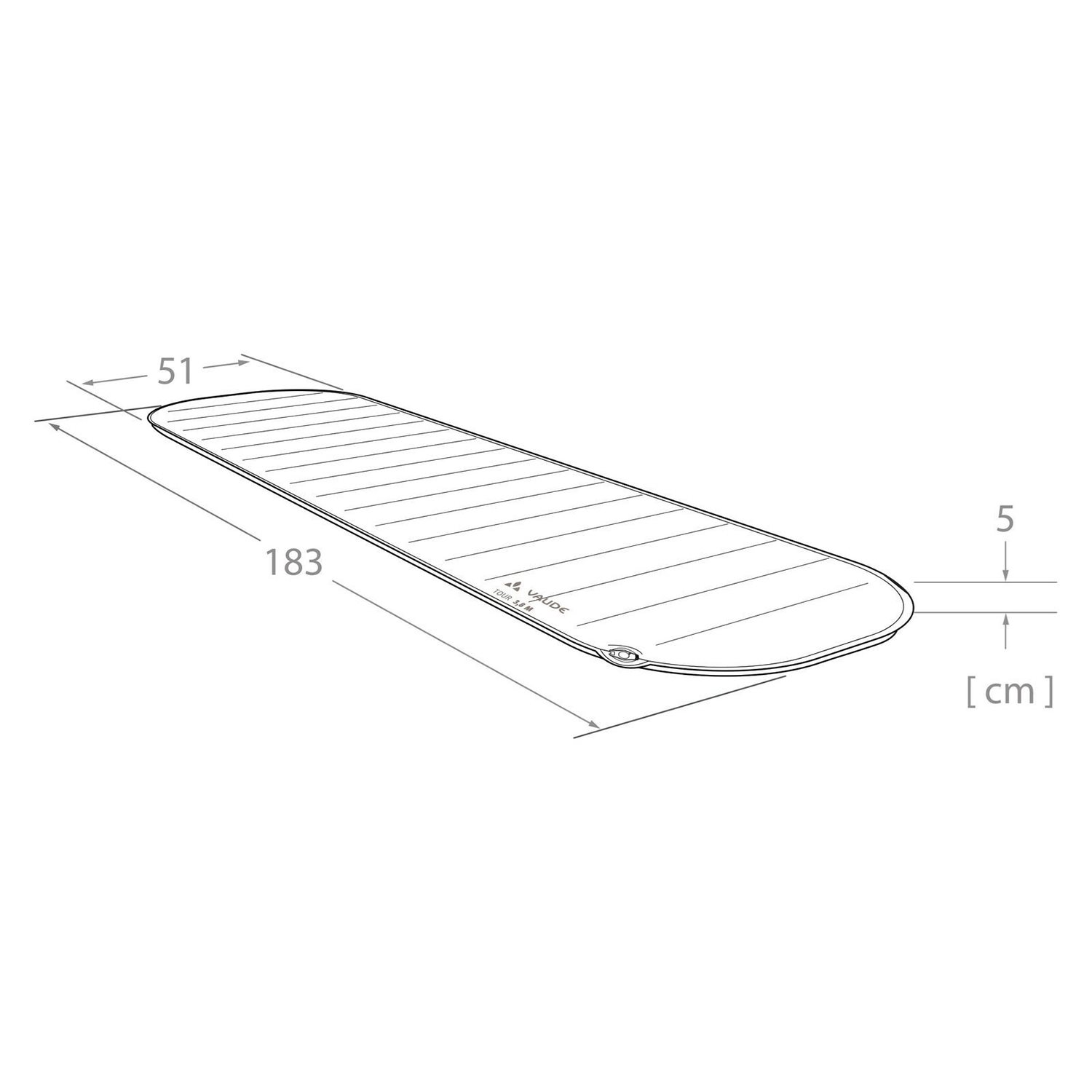 Vaude Tour Sleeping Pad 5 M redwood