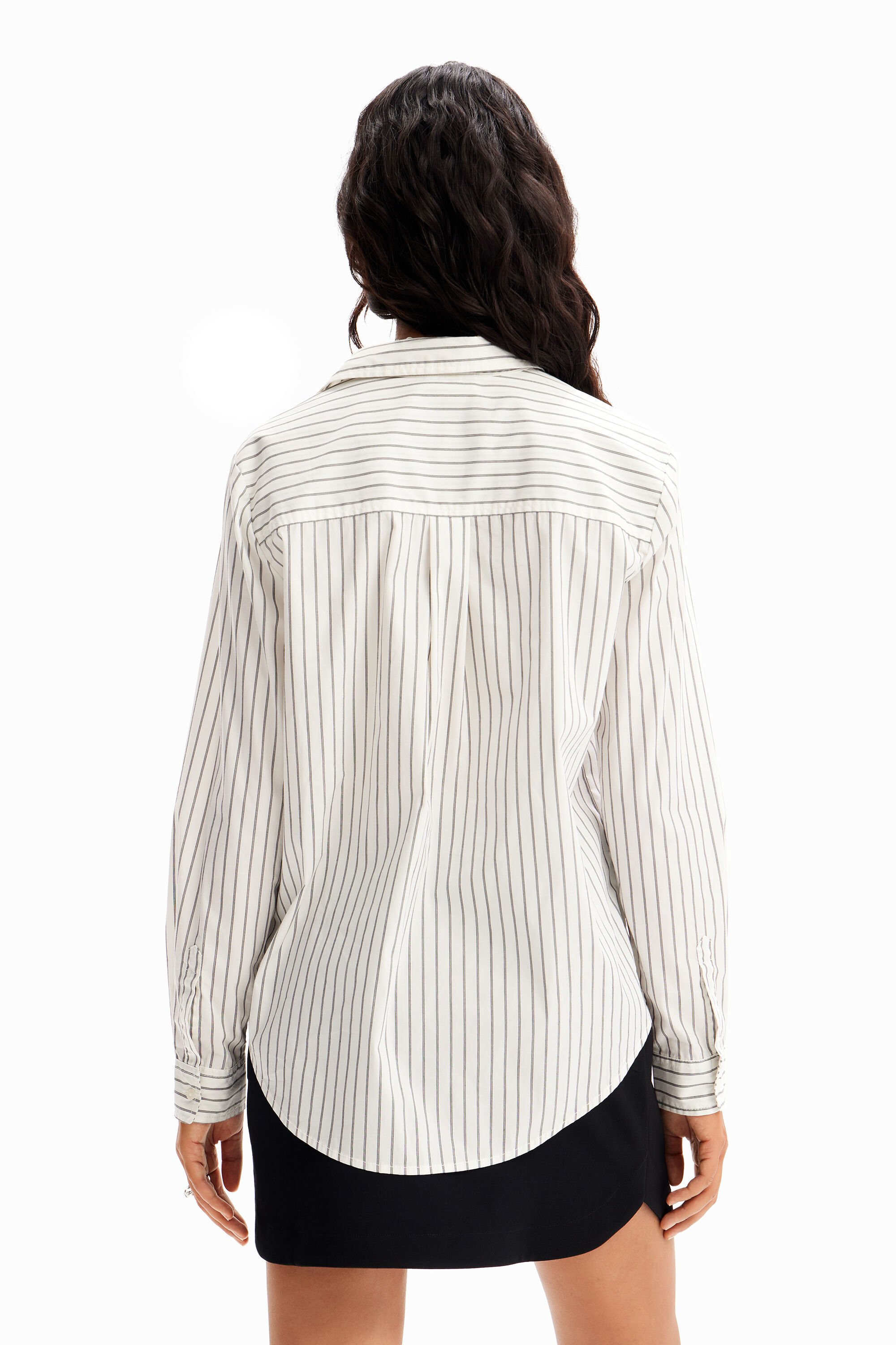 Chemise rayures fleur