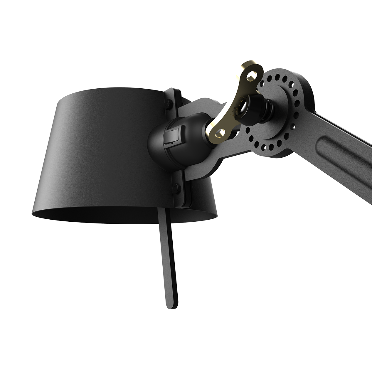 Bureaulamp Bolt met klem 1 arm smokey black