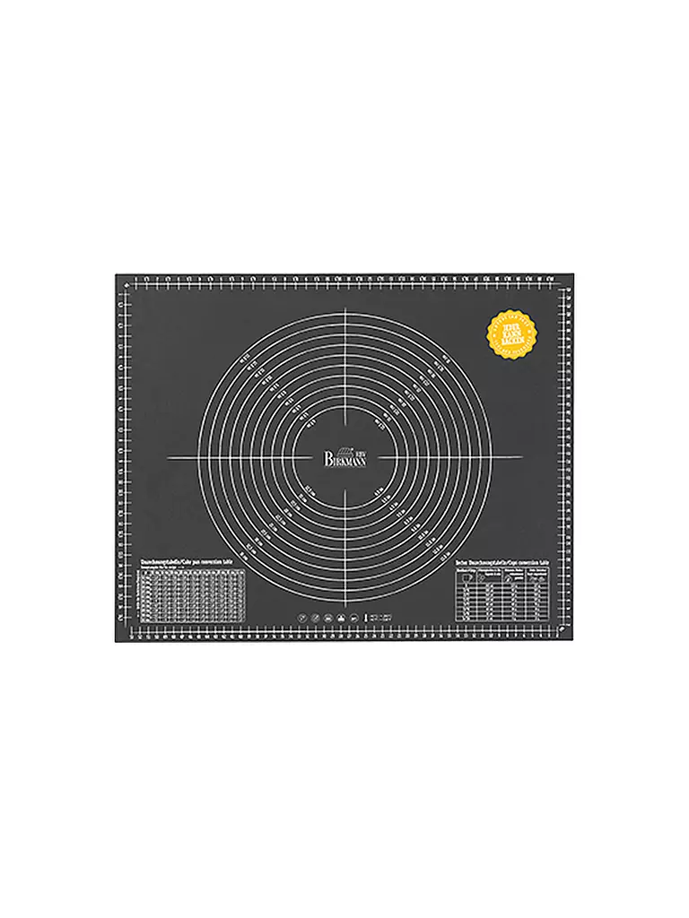 RBV BIRKMANN Ausrollmatte mit Skalierung 45x55cm Silikon schwarz
